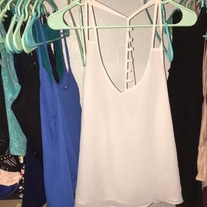 Tank top ribbed back